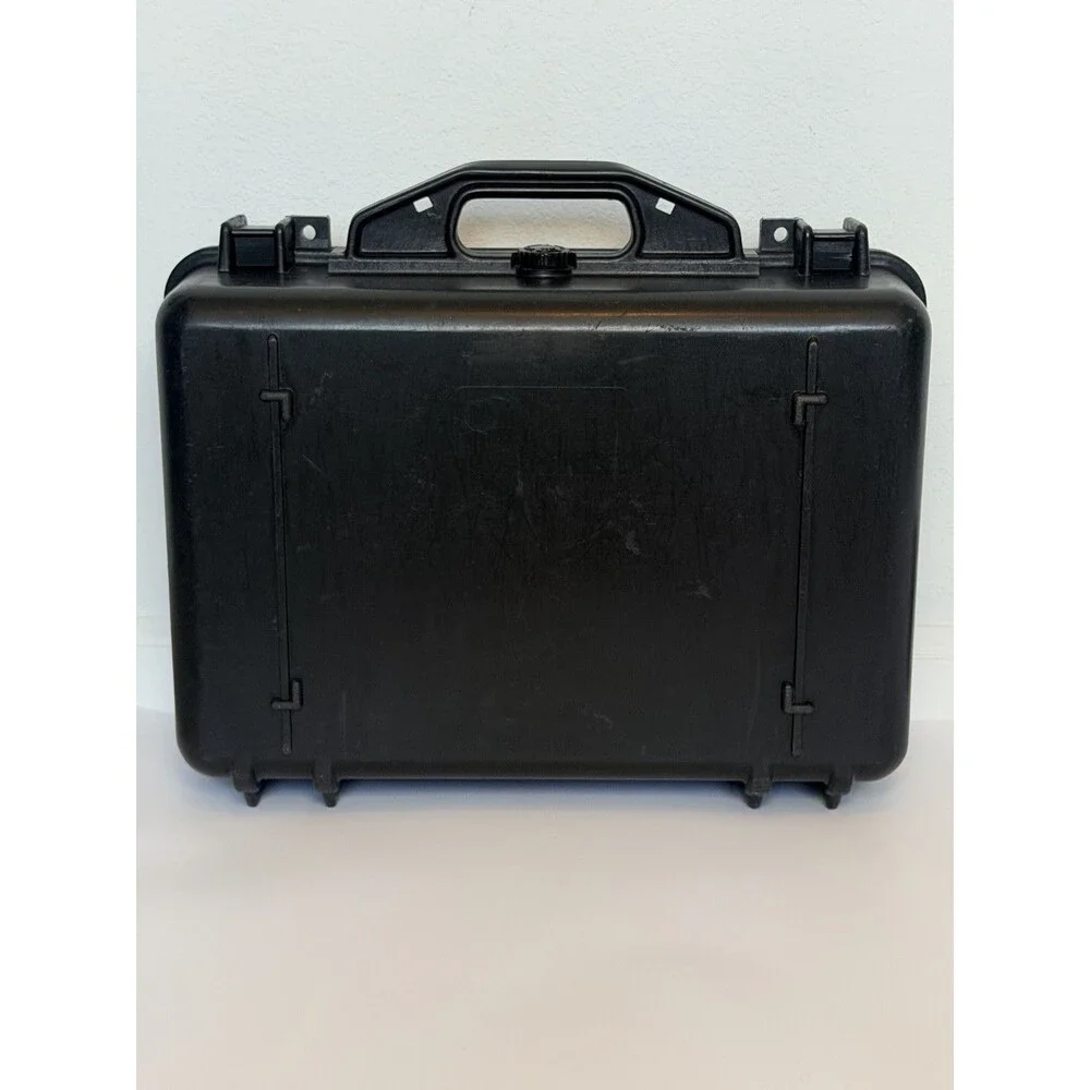 VTG Pelican 1500 Hard Shell Medium Protective Storage Case Black 18x14x7 No Foam